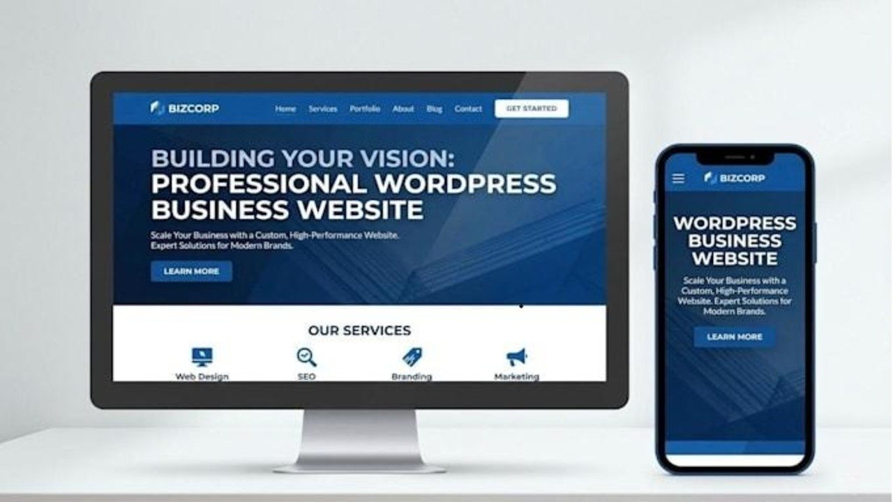 I will design a professional WordPress website for your business